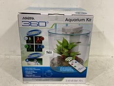 MARINA 360' 10L AQUARIUM KIT WITH MULTI COLOUR LED LIGHTING