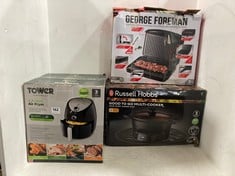 3 X COOKING APPLIANCES TO INCLUDE TOWER4.3L AIR FRYER IN BLACK