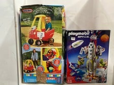 LITTLE TIKES COZY COUPE TO INCLUDE PLAYMOBIL 9488 SPACE MARS MISSION ROCKET SET -RRP £140