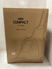 VAX COMPACT POWER CARPET WASHER IN WHITE (CWCPV011)-RRP £100