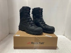 ROCKFALL WATERPROOF TITAINIUM SAFETY BOOTS IN BLACK UK SIZE 9-RRP £135