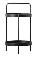 2 X SENNEN SIDE TABLE BLACK 400X400X720MM - ITEM NO. 686696