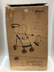 HAUCK SHOPPER SLX TRIO SET TRAVEL SYSTEM - GREY/BLACK - RRP £220