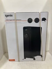 IGNEIX BLACK 2.5KW DIGITAL OIL FILLED RADIATOR