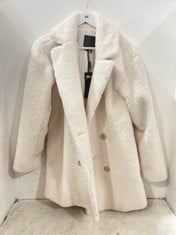 PAIGE PREMIUM DENIM JA MEREN COAT IN COLOUR OFF WHITE -SIZE SMALL-RRP £440