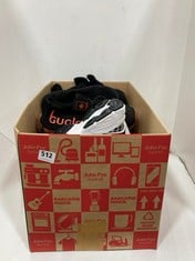 BOX OF ASSORTED SHOES TO INCLUDE PUMA VELOPHASIS WHITE TRAINERS SIZE 7.5