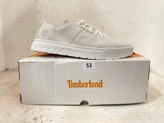 TIMBERLAND MAPLE GROVE LOW LACE SNEAKER IN WHITE NUBUCK IN UK SIZE 11-RRP £125