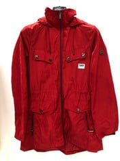 MICHAEL KORS WINDBREAKER WOMENS HOODED COAT IN RED SIZE SMALL