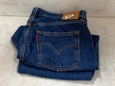 LEVI RIBCAGE STRAIGHT ANKLE JEANS IN BLUE W32 L29 - RRP £110