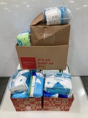 BOX OF ASSORTED INCONTINENCE PRODUCTS TO INCLUDE DRYLIFE UNISEX PANTS PLUS