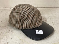 DUNHILL MAIN BROWN HAT LEGACY CAP GUN CLUB PRINT WOOL