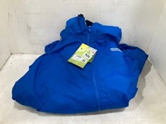 REGATTA JUNIOR WATERPROOF ROBE IN OXFORD BLUE SIZE 9 YEARS