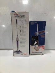 RUSSELL HOBBS STEAM & CLEAN LIGHTWEIGHT STEAM MOP AND POLTI VAPORETTO SV440-DOUBLE STEAM MOP