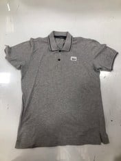 DOLCE & GABBANA MENS GREY POLO TSHIRT SIZE 46