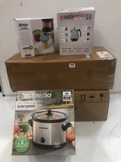 5 X KITCHEN APPLIANCES TO INCLUDE DAEWOO 3.5L STAINLESS STEEL SLOW COOKER