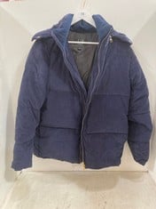 DUNHILL MENS CORDUROY DOWN HOODED JACKET IN NAVY SIZE MEDIUM - RRP £1911