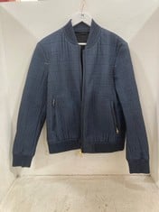 DUNHILL FINE QUILT BOMBER JACKET IN NAVY SIZE MEDIUM - RRP £595