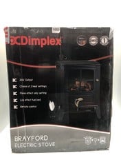 DCDIMPLEX BRAYFORD ELECTRIC STOVE H:547 X W: 440 X D:295MM RRP: £220