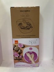 SENSIO SPA LUXURY FOOT SPA TO INCLUDE HOMEDICS BUBBLE MATE FOOT SPA