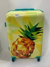 WITTCHEN 4 WHEEL HARDSHELL SUITCASE WITH PINEAPPLE PRINT SIZE MEDIUM