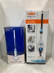 VAX STEAM CLEAN MULTIFUNCTION STEAM MOP S85-CM TO INCLUDE RUSSELL HOBBS STEAM & CLEAN STEAM MOP RHSM1001