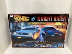 SCALEXTRIC 1980S TV BACK TO THE FUTURE VS KNIGHT RIDER RACE SET C1431M - RRP £159