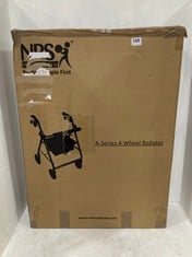 NRS HEALTHCARE A-SERIES 4 WHEEL ROLLATOR SILVER