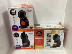 3 X DELONGHI NESCAFE DOLCE GUSTO PICCOLO XS COFFEE MACHINE