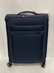 SAMSONITE DARK BLUE 4 WHEEL TRAVEL CASE