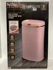 TOWER X CAVALETTO ROSE GOLD EDITION 58L SENSOR BIN PINK