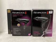 2 X REMINGTON POWER DRY 2000 HAIRDRYER TO INCLUDE GHD THE BLOW DRYER