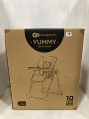 KINDERKRAFT YUMMY HIGHCHAIR - RRP £109