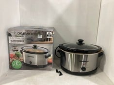 DAEWOO 6.5L STAINLESS STEEL SLOW COOKER