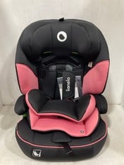 LIONELO LEVI I-SIZE BABY CAR SEAT IN COLOUR PINK & BLACK