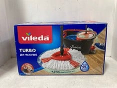 5 X ASSORTED MOPS TO INCLUDE VILEDA TURBO 2-IN-1 MICROFIBRE MOP & BUCKET SET