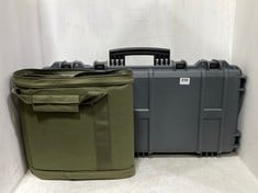 NUPROL GREEN AIRSOFT RIFLE BAG TO INCLUDE NUPROL GREY AIRSOFT RIFLE CASE