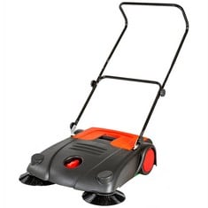 TECTAKE SWEEPER WITH 2 MAIN BROOMS & 2 SIDE BRUSHES 401123 - RRP £134