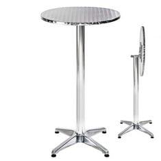 TECTAKE ALEXANDER WEATHER RESISTANT ALUMINIUM BAR TABLE 401491