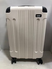 KONO WHITE 4 WHEEL SUITCASE