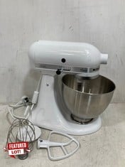 KITCHENAID K45 275W 4.3L CLASSIC TILT-HEAD STAND MIXER WHITE 5K45SSBWH - RRP £499