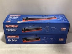 2 X FAITHFULL QUALITY TOOLS 300MM TILE CUTTER