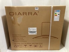 CIARRA 60CM CURVED GLASS COOKER HOOD CBCB6506B - RRP £179