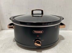 TOWER ROSE GOLD EDITION 6.5L BLACK SLOW COOKER