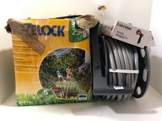 3 X ASSORTED ITEMS TO INCLUDE HOZELOCK 2-IN-1 60M HOSE REEL