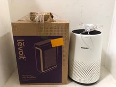 LEVOIT SMART AIR PURIFIER CORE 300S - RRP £154 TO INCLUDE PHILIPS SERIES 800 COMPACT AIR PURIFIER AC0820/30 - RRP £100