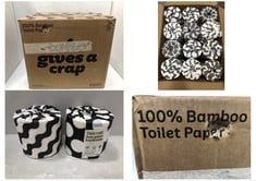 WHO GIVES A CR*P 100% BAMBOO TOILET PAPER 48 SUPER LONG ROLLS