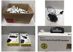 40 X ASSORTED ITEMS TO INCLUDE SCOSCHE BTFREQ HANDS-FREE CAR KIT WITH FM TRANSMITTER