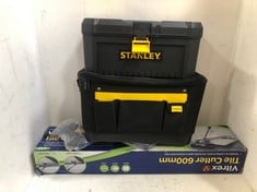 4 X ASSORTED TOOLS/STORAGE TO INCLUDE VIRTEX TILE CUTTER 600MM (18+ PROOF OF ID)