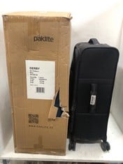 SAMSONITE TRAVEL CASE BLACK FABRIC SMALL SPINNER TO INCLUDE PAKLITE DERBY 4 WHEEL TROLLEY LARGE BLUE FABRIC TRAVEL CASE