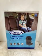 GRACO JUNIOR MAXI I-SIZE R129 HIGHBACK BOOSTER CAR SEAT